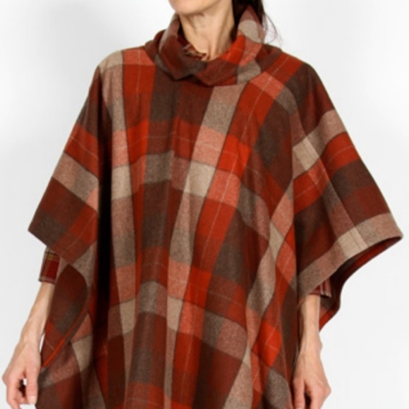 Pendleton Jackets & Blazers - COPY - Pendleton Portland Collection Wool Plaid Cape O/S